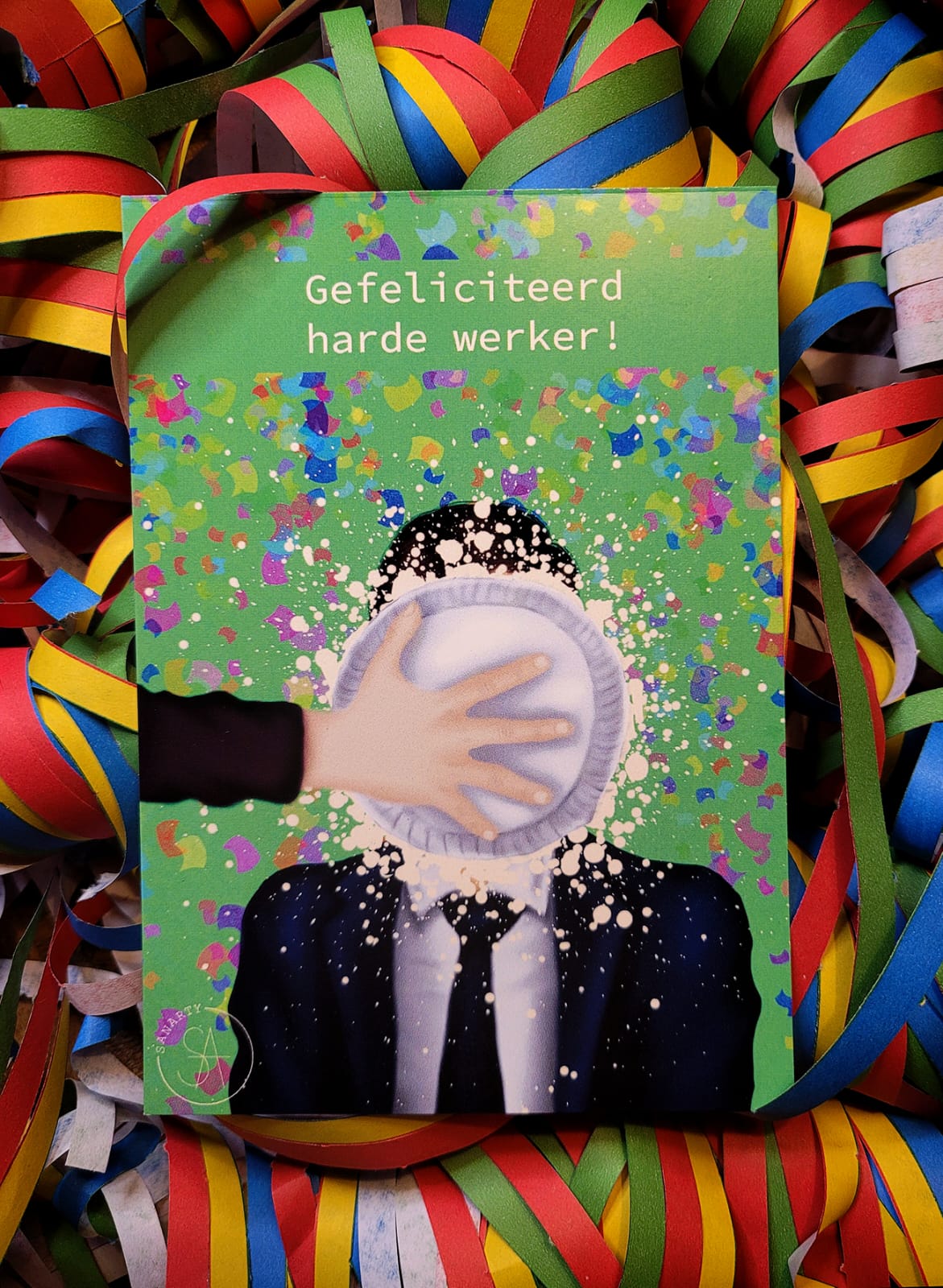 Birthday card harde werker